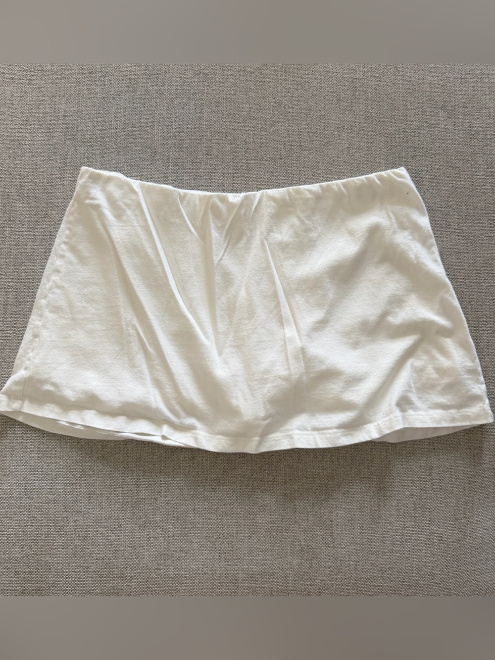 Free People White Cotton Mini Skirt